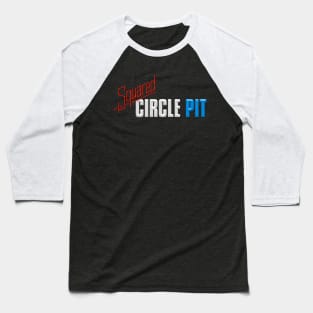 Squared Circle Pit 80s design Baseball T-Shirt